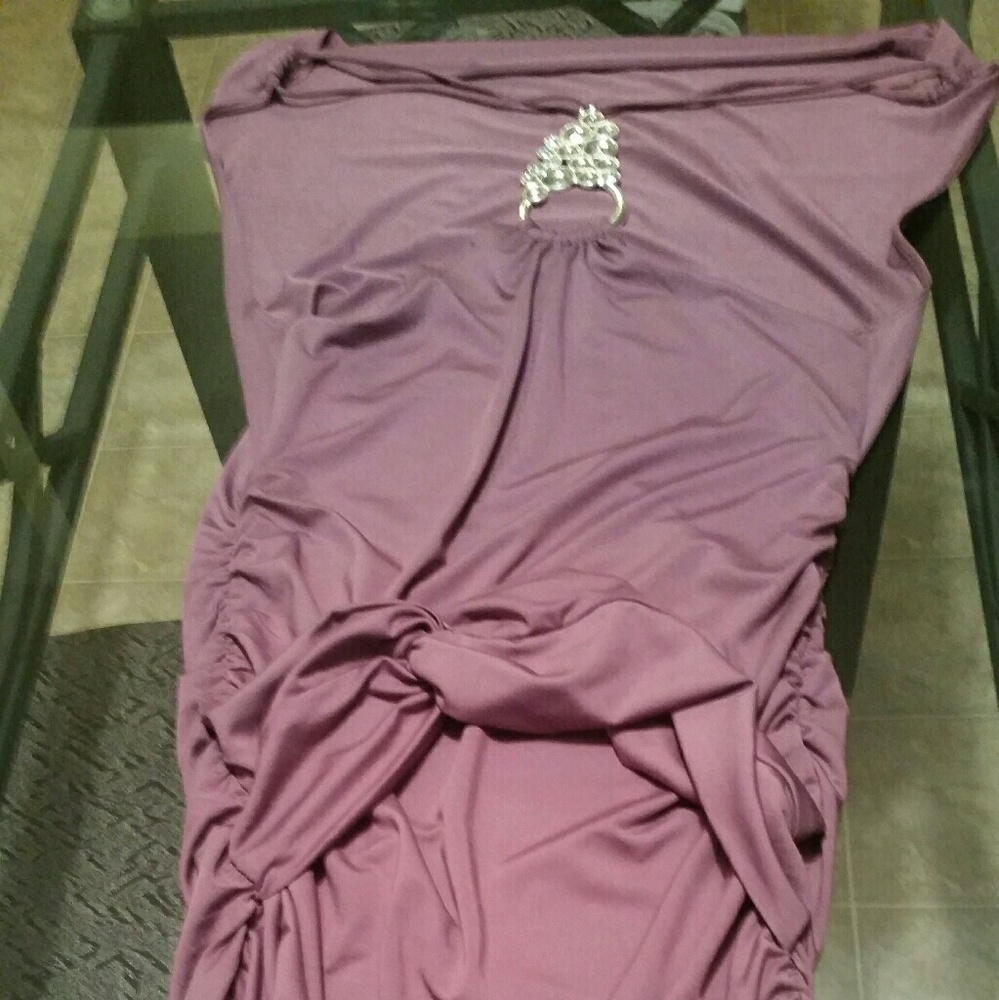 A light purple dress